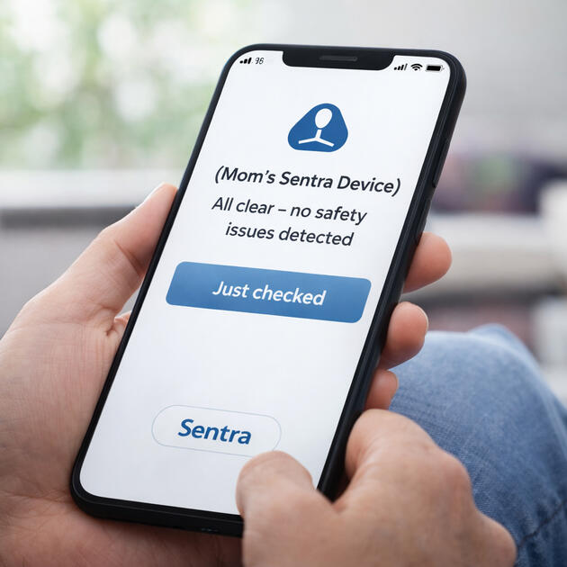 If something happens, it’s detected instantly Falls, unusual movement, or SOS — alerts are triggered immediately